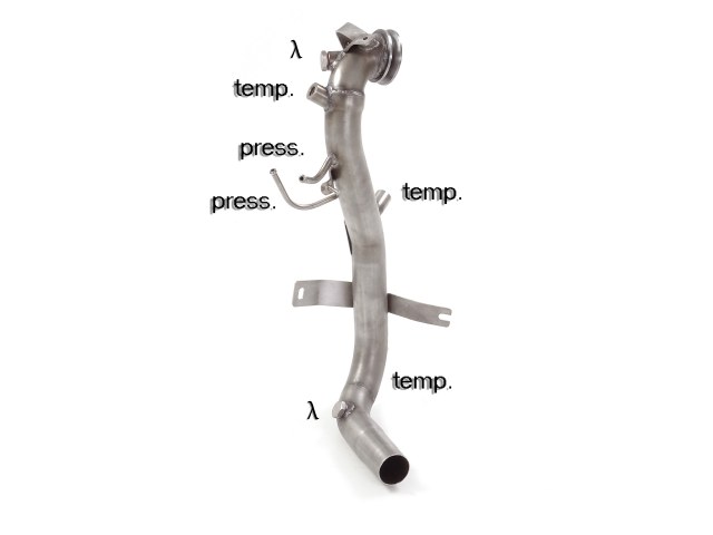 Scarico Sportivo Tubo Sostituzione Catalizzatore Fiat 500 (typ312) 1.3 Multijet (70kW) - 50mm
