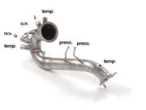 Scarico Sportivo Tubo Sostituzione Catalizzatore Audi A6 (typ 4G) 3.0TDi - 60mm