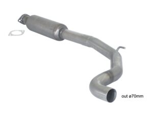 Scarico Sportivo Tubo Centrale Abarth Grande Punto + Evo (typ199) - 70mm - Cod. 57.0085.00