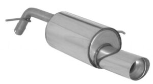 Scarico Sportivo Posteriore Terminali 102mm Sport Line OMOLOGATO Peugeot 207 1.6 16V THP (110Kw) - 50mm