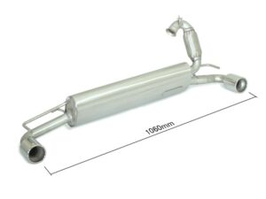 Scarico Sportivo Posteriore Sdoppiato Terminali 2x80mm OMOLOGATO Smart Forfour 0.9 (66kW)