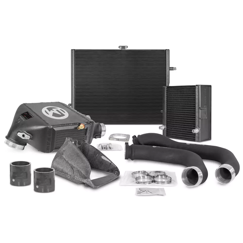 Pacchetto Competition intercooler, radiatore e charge pipe BMW M3 F80 / M4 F82 F83 S55 - Wagner Tuning
