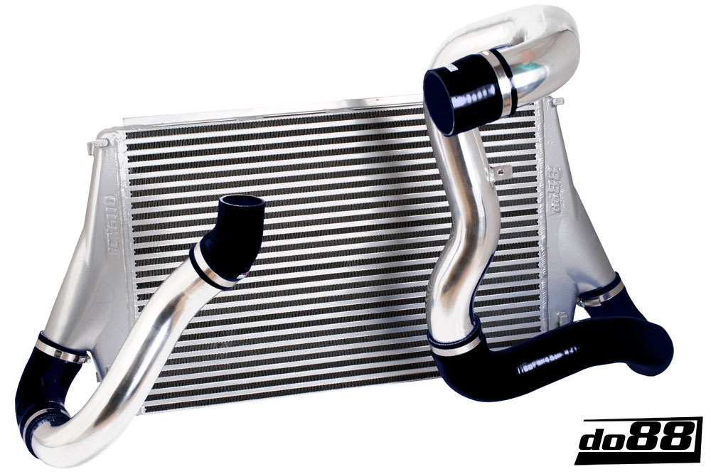 Kit BigPack DO88 Intercooler Maggiorato + Tubazioni SAAB 9-3 2.8T V6 06-11 – tubi flessibili neri