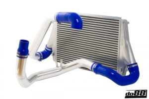 Kit BigPack DO88 Intercooler Maggiorato + Tubazioni SAAB 9-3 2.0T 2003- – tubi flessibili blu