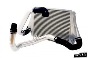 Kit BigPack DO88 Intercooler Maggiorato + Tubazioni SAAB 9-3 2.0T 2003- – tubi flessibili neri