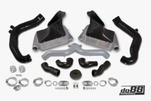 Kit BigPack DO88 Intercooler Maggiorato + Tubazioni Porsche 911 Turbo (997.2) tubazioni argento – con manicotti aspirazione turbo