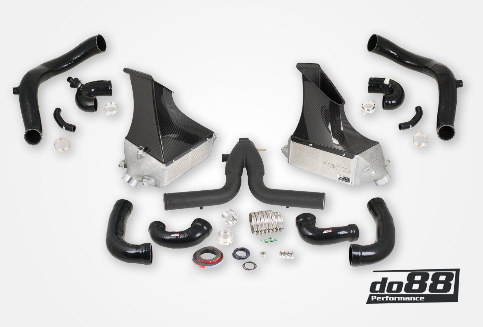 Kit BigPack DO88 Intercooler Maggiorato + Tubazioni Porsche 911 Turbo (991.2) 2015- – con manicotti aspirazione turbo