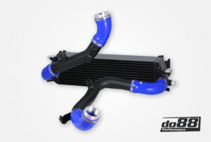 Kit BigPack DO88 Intercooler Maggiorato + Tubazioni Volvo S60 V60 XC60 V90 S90 XC90 SPA diesel – tubi flessibili blu
