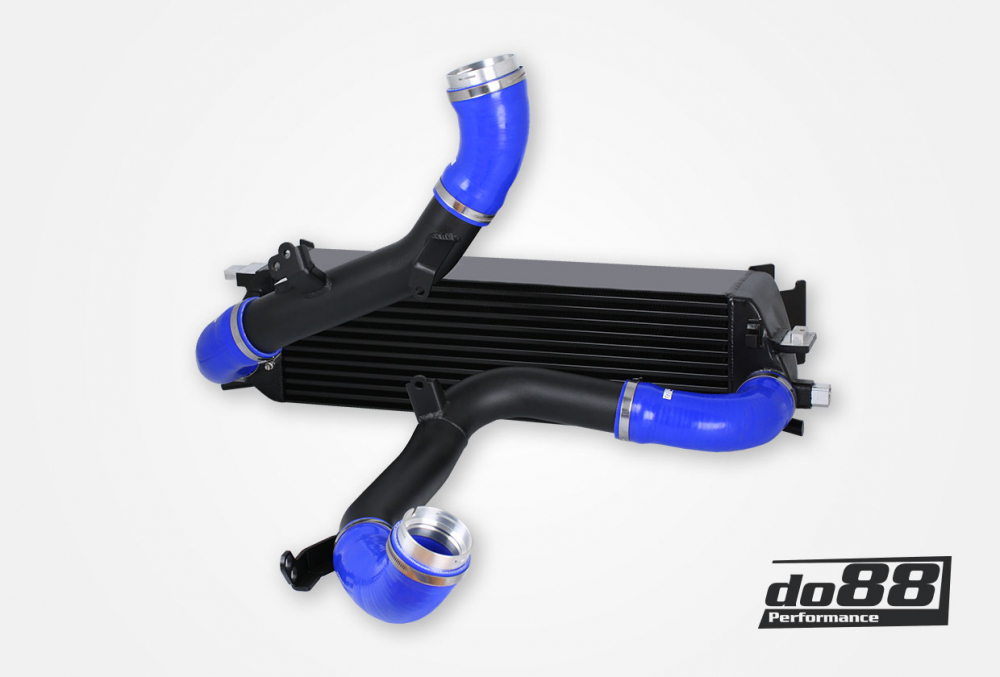 Kit BigPack DO88 Intercooler Maggiorato + Tubazioni Volvo S60 V60 XC60 V90 S90 XC90 SPA diesel – tubi flessibili blu