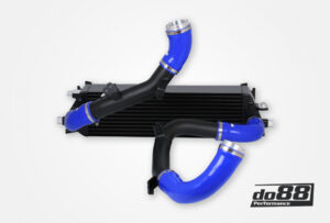 Kit BigPack DO88 Intercooler Maggiorato + Tubazioni Volvo S60 V60 XC60 V90 S90 XC90 SPA benzina – tubi flessibili blu