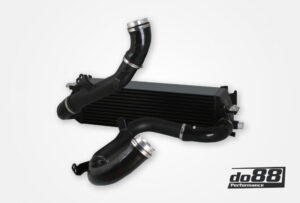 Kit BigPack DO88 Intercooler Maggiorato + Tubazioni Volvo S60 V60 XC60 V90 S90 XC90 SPA benzina – tubi flessibili neri