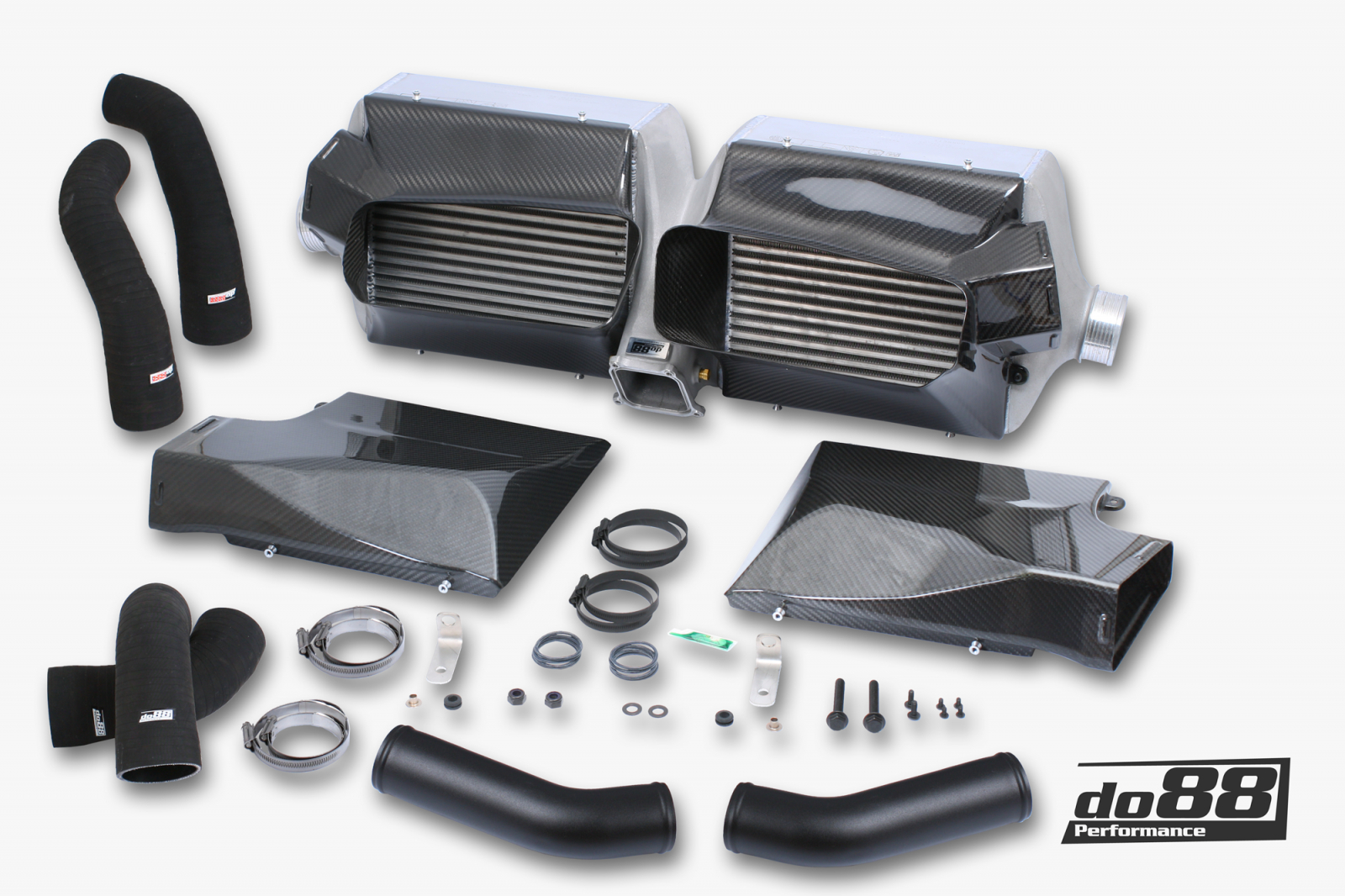Kit BigPack DO88 Intercooler Maggiorato + Tubazioni Porsche 911 Carrera (992) per std bumper