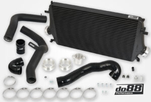 Kit BigPack DO88 Intercooler Maggiorato + Tubazioni SAAB 9-5 2.0t 2010-2011- – tubi flessibili neri