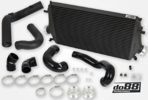 Kit BigPack DO88 Intercooler Maggiorato + Tubazioni SAAB 9-5 2.8t V6 2010-2011- – tubi flessibili neri