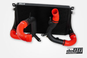 Kit BigPack DO88 Intercooler Maggiorato + Tubazioni VAG 2.0 TSI EA888 Gen4 (300hp+) tubi flessibili rossi