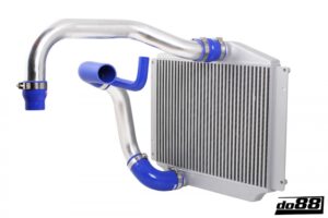 Kit BigPack DO88 Intercooler Maggiorato + Tubazioni Volvo 850 – X70 Turbo 94-98, tubi flessibili blu, corpo farfallato 76 mm