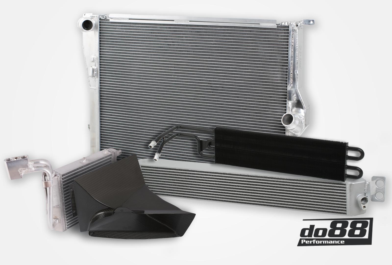 Kit BigPack DO88 Intercooler Maggiorato + Tubazioni BMW M3 E90/E92 cambio DKG/DCT