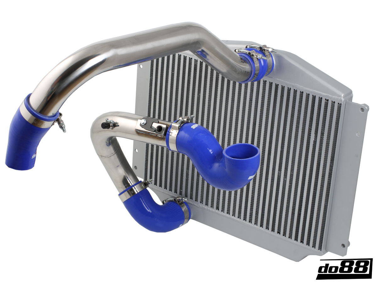 Kit BigPack DO88 Intercooler Maggiorato + Tubazioni Volvo S70 V70 C70 1999-00 – tubi flessibili neri