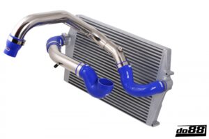 Kit BigPack DO88 Intercooler Maggiorato + Tubazioni Volvo S60 V70 03-07 – tubi flessibili rossi