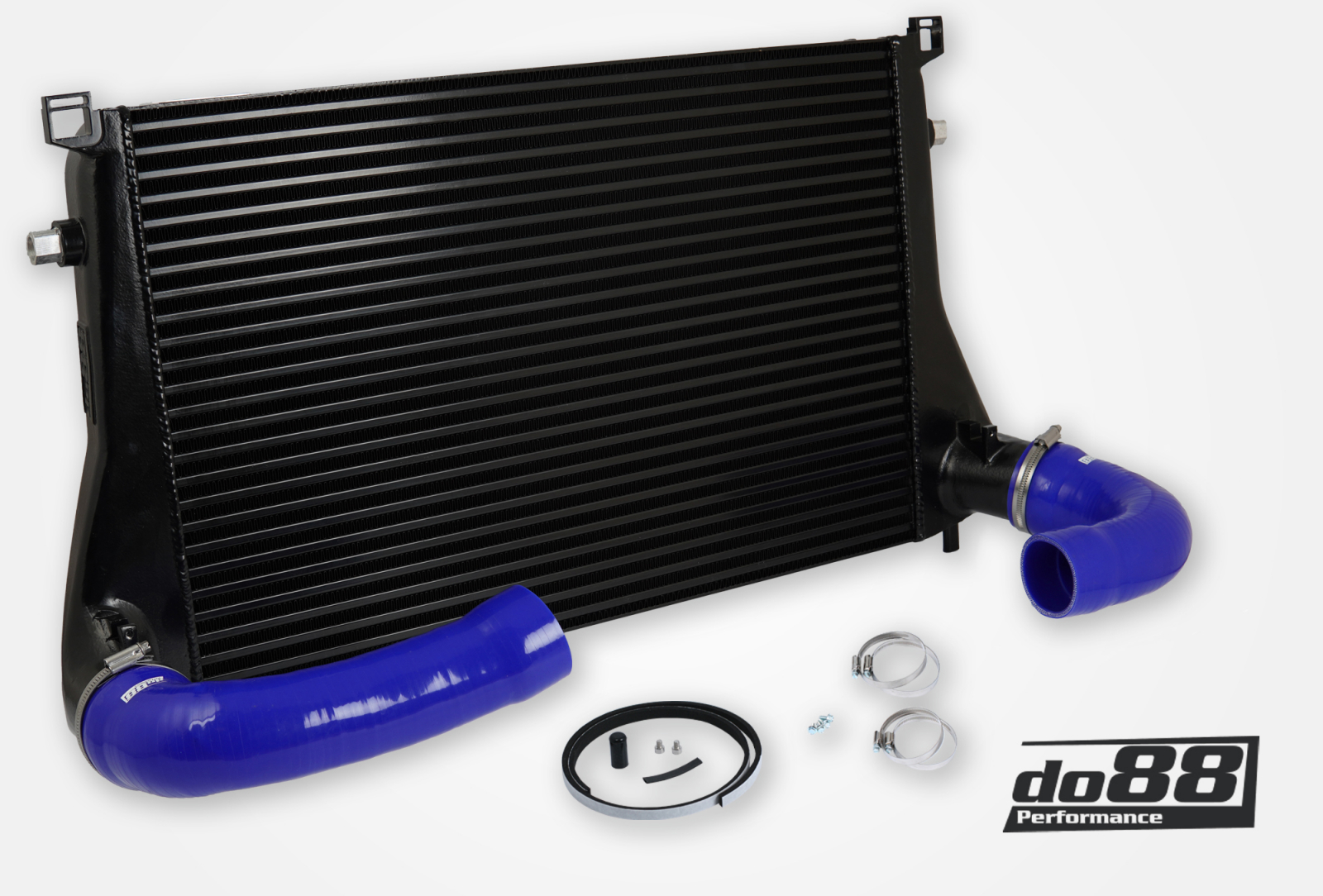 Intercooler Maggiorato DO88 AUDI SEAT SKODA VW 1.8 / 2.0 TSI (MQB) – tubi flessibili blu