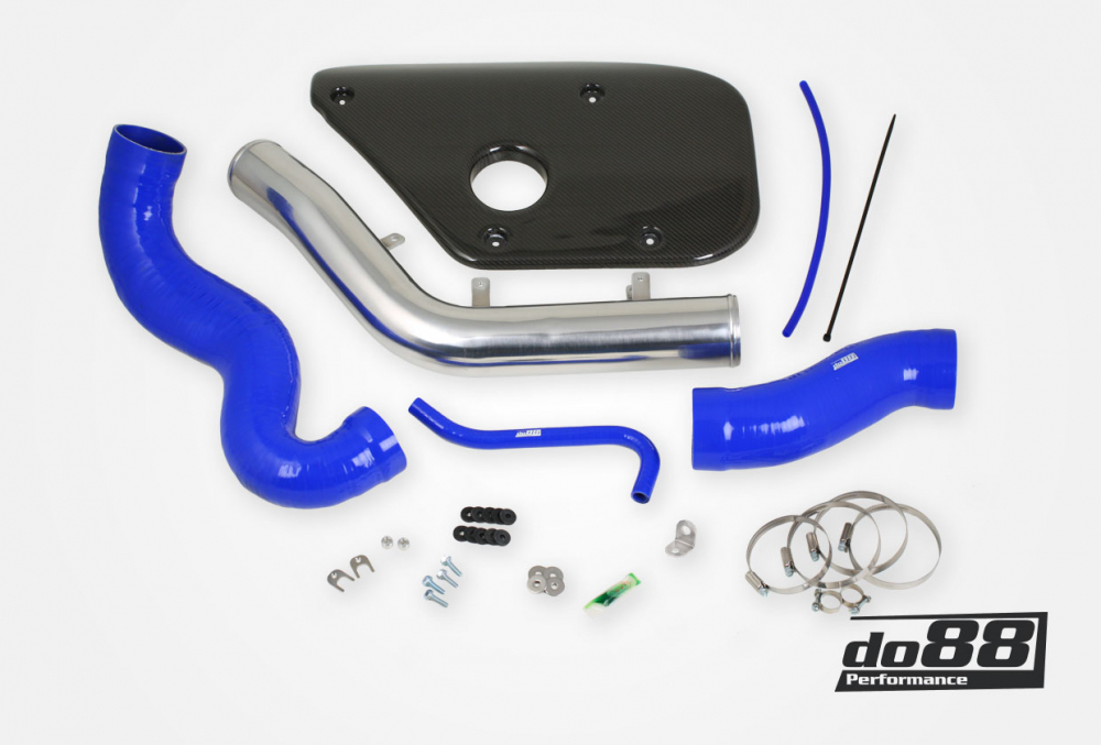 Inlet Pipe Aspirazione Turbo DO88 Volvo S60 V60 V70 T6 – tubi flessibili blu, cover in fibra di carbonio
