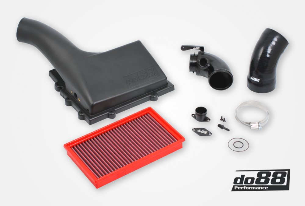 Kit Aspirazione Diretta DO88 VAG 1.8 2.0 TSI (MQB) – con inlet pipe, tubi flessibili neri, filtro