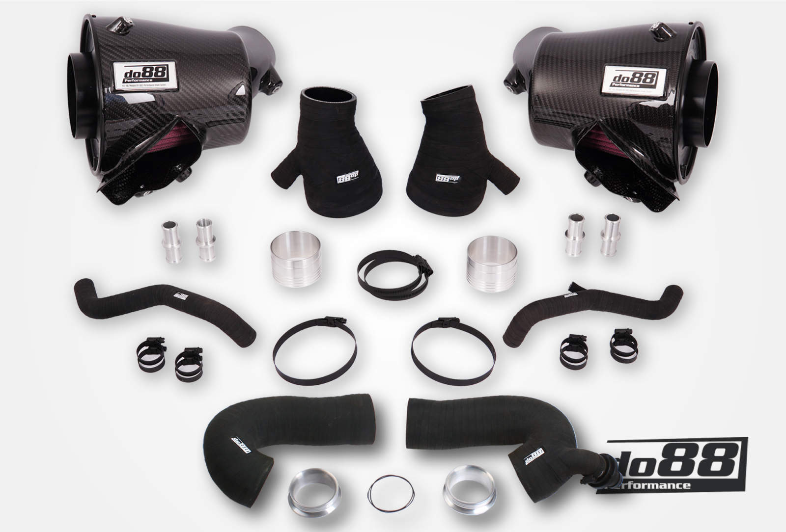 Kit Aspirazione Diretta DO88 Porsche 911 Turbo (992) – uscita 66 mm, con manicotti aspirazione turbo
