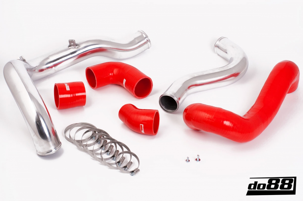 Kit Tubazioni di Pressione DO88 (Charge Pipe) SAAB 9-3 2.8T V6 06-11 – tubi flessibili rossi