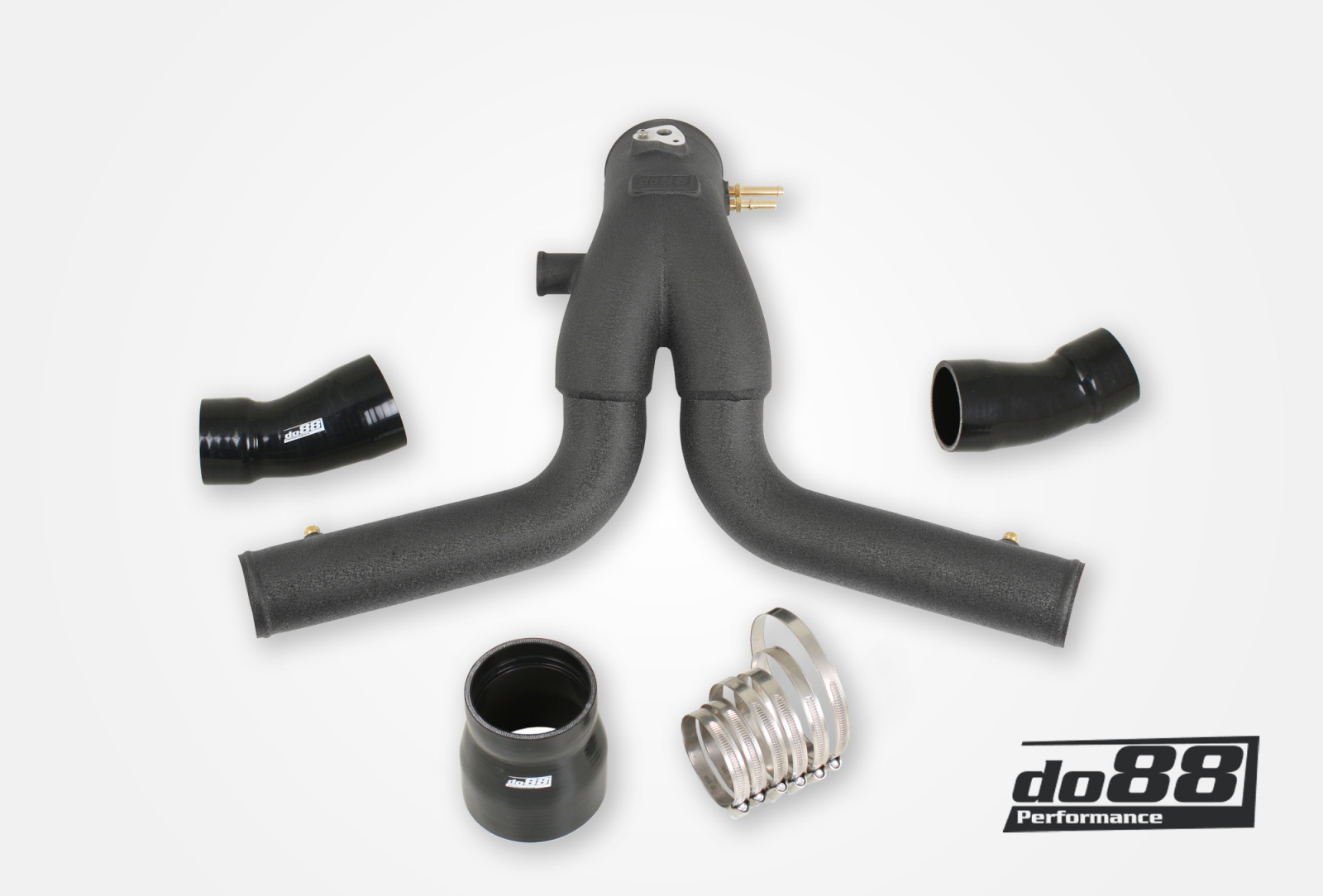 Y-Pipe DO88 Porsche 911 Turbo (991.1) 2013-15 – tubi flessibili neri per intercooler di serie