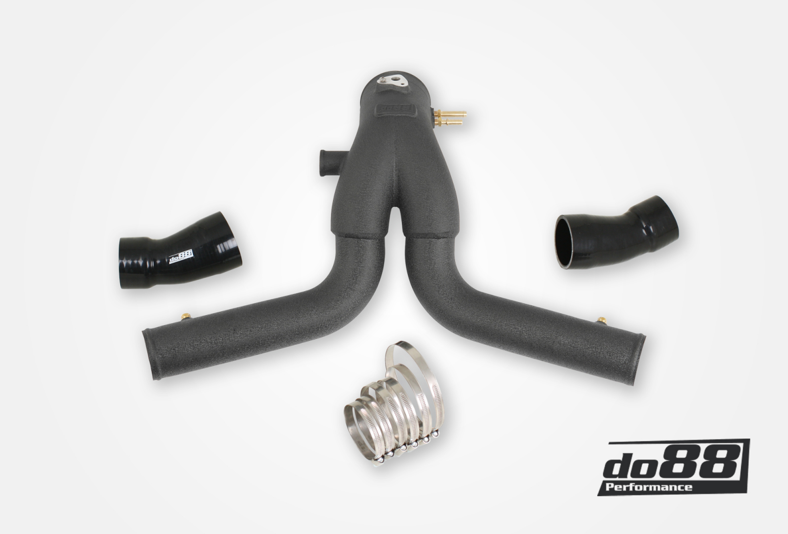 Y-Pipe DO88 Porsche 911 Turbo (991.2) 2015- – tubi flessibili neri per intercooler di serie