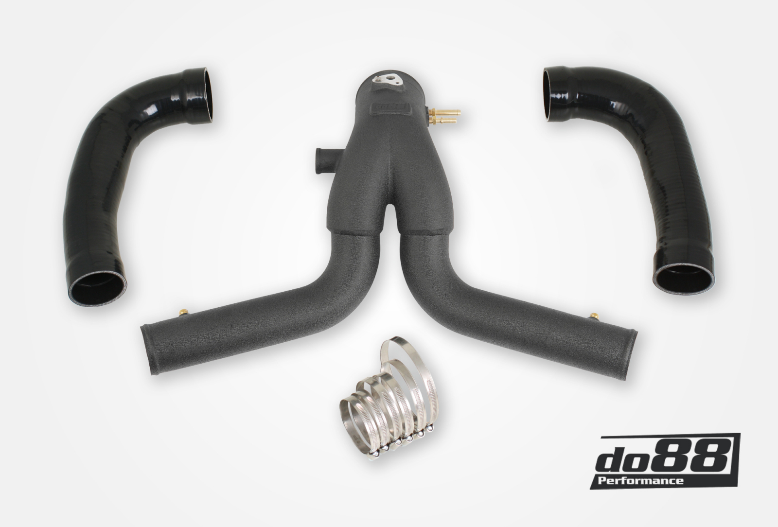 Y-Pipe DO88 Porsche 911 Turbo (991.2) 2015- – tubi flessibili neri per intercooler do88