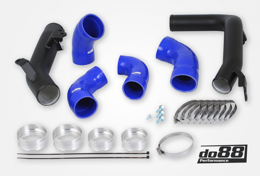Kit Tubazioni di Pressione DO88 (Charge Pipe) Volvo S60 V60 XC60 V90 S90 XC90 SPA – diesel, intercooler di serie, tubi flessibili blu