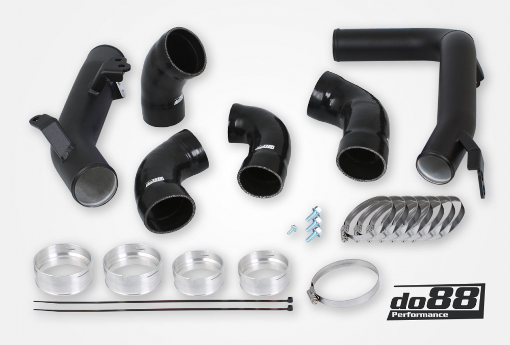 Kit Tubazioni di Pressione DO88 (Charge Pipe) Volvo S60 V60 XC60 V90 S90 XC90 SPA – diesel, intercooler di serie, tubi flessibili neri