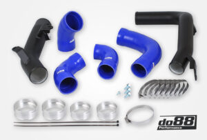 Kit Tubazioni di Pressione DO88 (Charge Pipe) Volvo S60 V60 XC60 V90 S90 XC90 SPA – benzina, intercooler di serie, tubi flessibili blu
