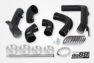 Kit Tubazioni di Pressione DO88 (Charge Pipe) Volvo S60 V60 XC60 V90 S90 XC90 SPA – benzina, intercooler di serie, tubi flessibili neri