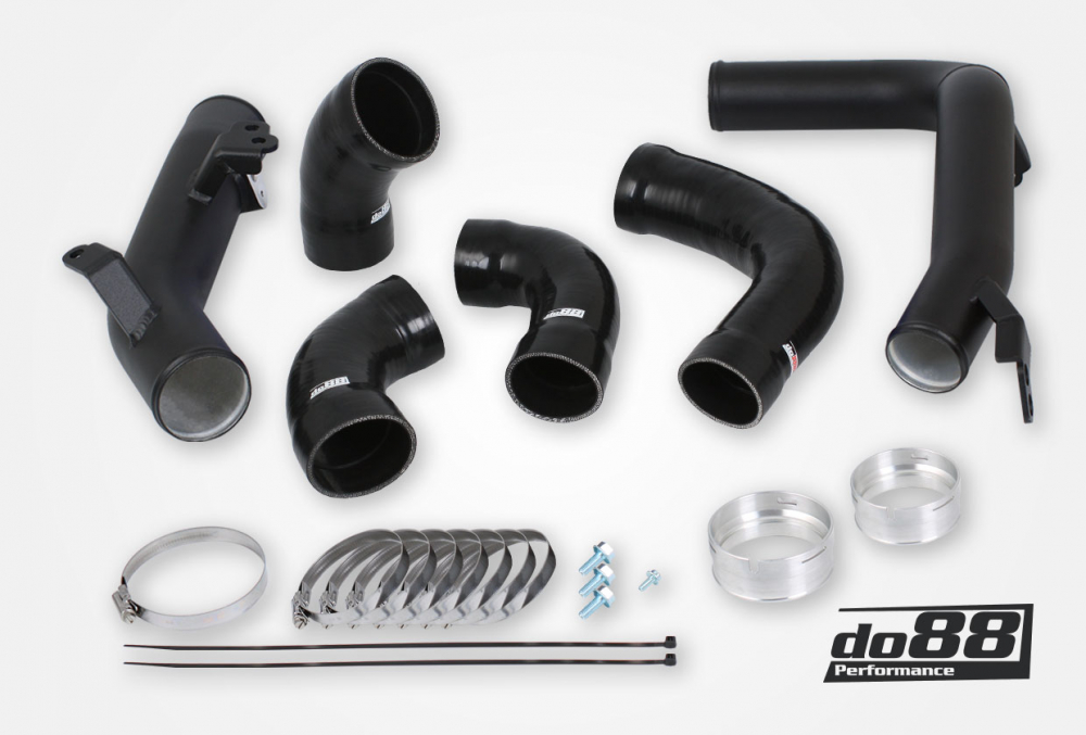 Kit Tubazioni di Pressione DO88 (Charge Pipe) Volvo S60 V60 XC60 V90 S90 XC90 SPA – benzina, intercooler do88, tubi flessibili neri