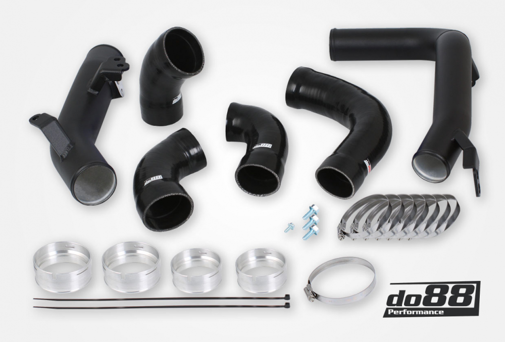 Kit Tubazioni di Pressione DO88 (Charge Pipe) Volvo S60 V60 XC60 V90 S90 XC90 SPA – T8 benzina, intercooler di serie, tubi flessibili neri