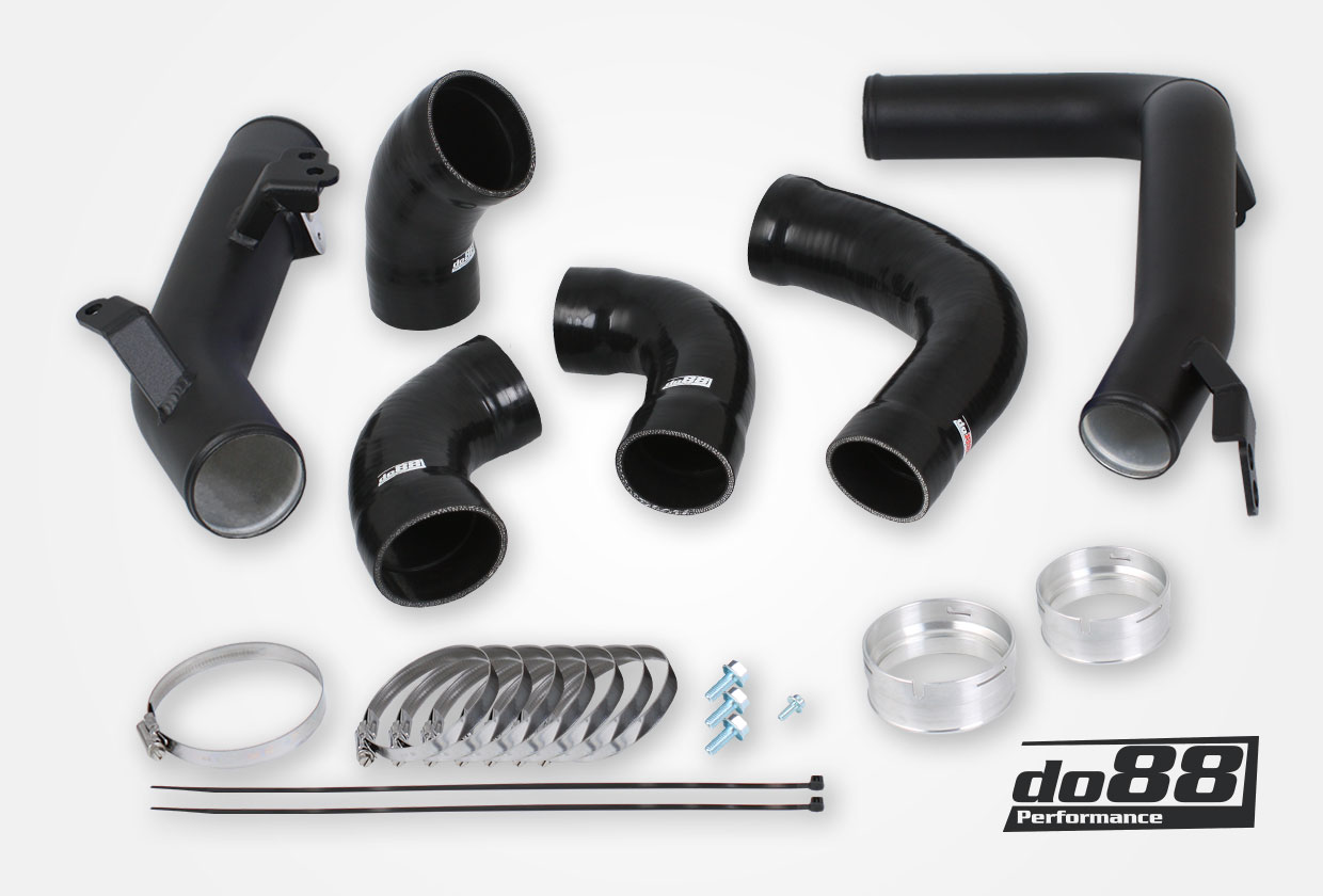 Kit Tubazioni di Pressione DO88 (Charge Pipe) Volvo S60 V60 XC60 V90 S90 XC90 SPA – T8 benzina, intercooler do88, tubi flessibili neri