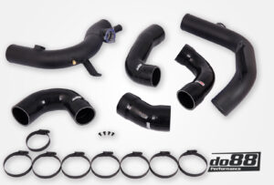 Kit Tubazioni di Pressione DO88 (Charge Pipe) VAG 2.0 TSI EA888 Gen4 (300hp+) per intercooler di serie – tubi flessibili neri
