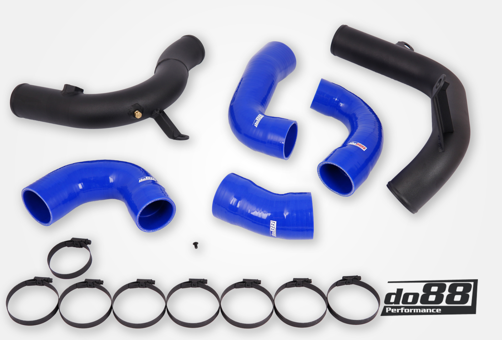 Kit Tubazioni di Pressione DO88 (Charge Pipe) VAG 2.0 TSI EA888 Gen4 (245hp) per intercooler di serie – tubi flessibili blu