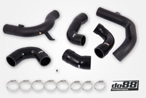 Kit Tubazioni di Pressione DO88 (Charge Pipe) AUDI SEAT SKODA VW 1.8 / 2.0 TSI (MQB) per intercooler di serie – tubi flessibili neri