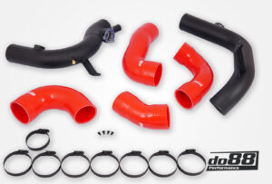 Kit Tubazioni di Pressione DO88 (Charge Pipe) VAG 2.0 TSI EA888 Gen4 (300hp+) per intercooler do88 – tubi flessibili rossi