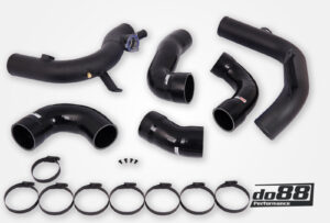 Kit Tubazioni di Pressione DO88 (Charge Pipe) VAG 2.0 TSI EA888 Gen4 (300hp+) per intercooler do88 – tubi flessibili neri