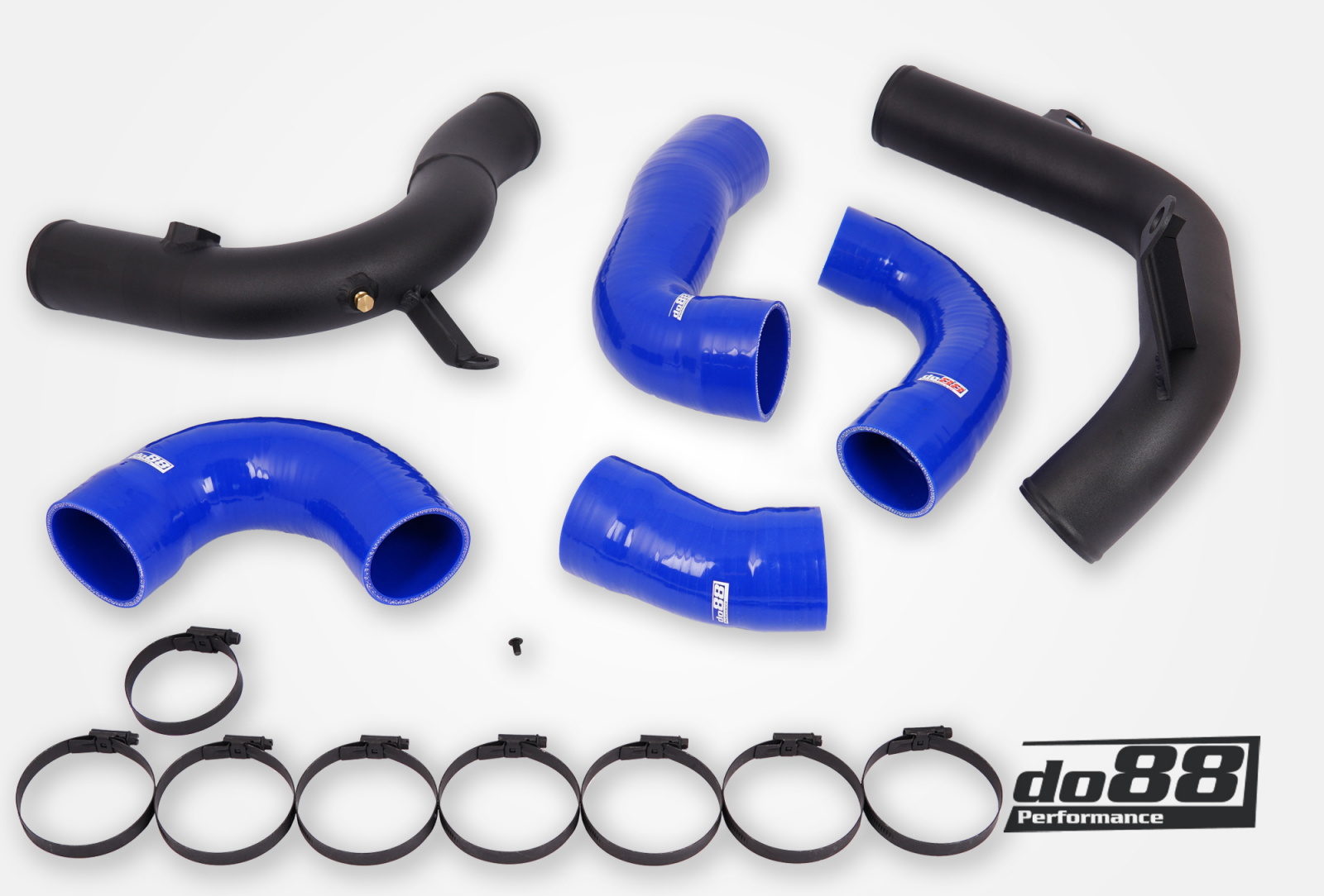 Kit Tubazioni di Pressione DO88 (Charge Pipe) VAG 2.0 TSI EA888 Gen4 (245hp) per intercooler do88 – tubi flessibili blu