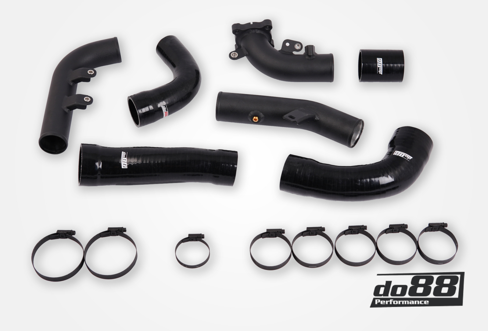 Kit Tubazioni di Pressione DO88 (Charge Pipe) Toyota Yaris GR – per intercooler do88, tubi flessibili neri