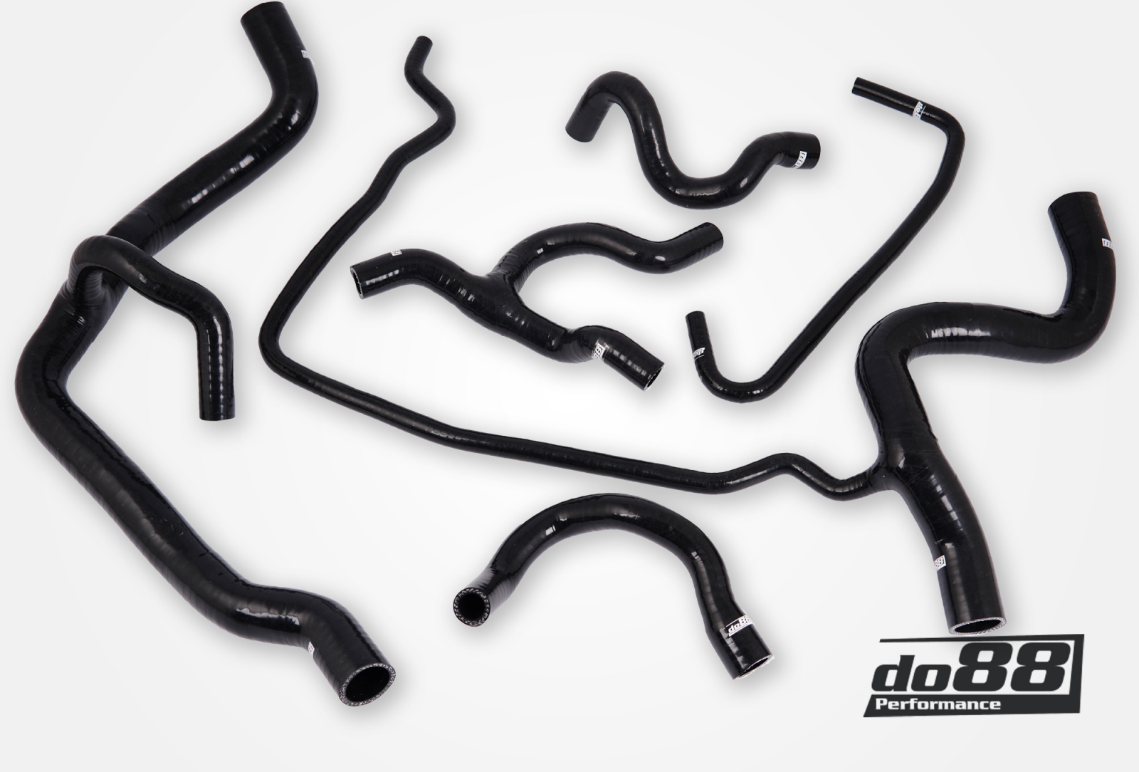 Kit Manicotti Liquido Refrigerante DO88 SAAB 9-5 2.0T Turbo4 / Turbo4 BioPower 2010-2011 tubi flessibili neri