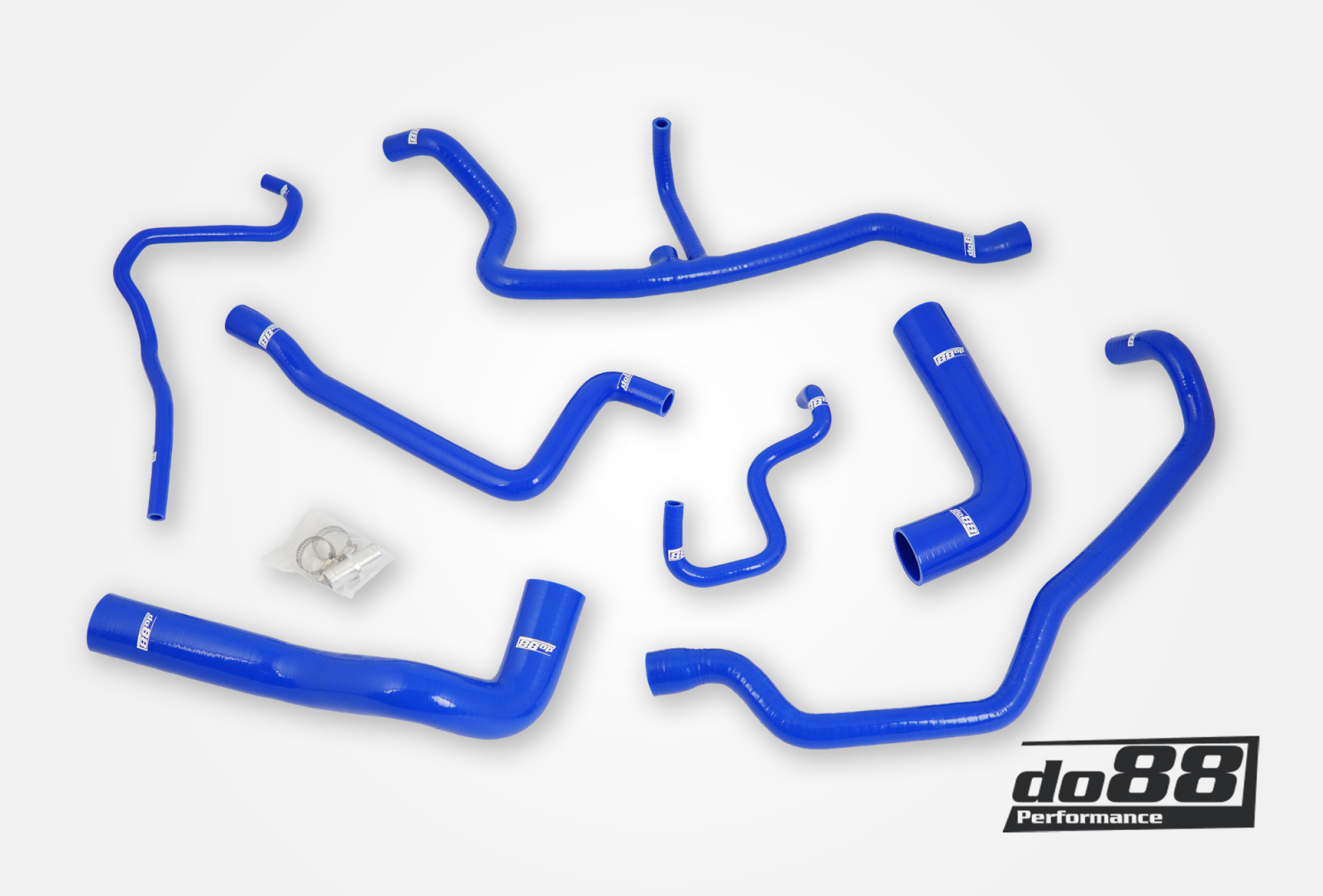 Kit Manicotti Liquido Refrigerante DO88 BMW 525i 525ix E34 tubi flessibili blu
