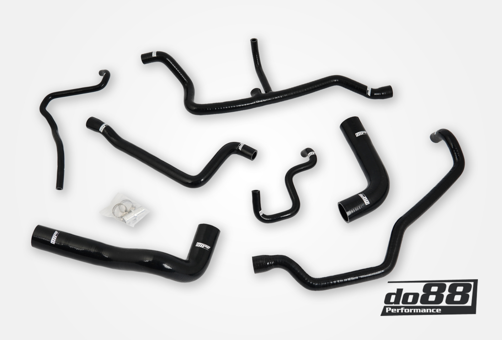 Kit Manicotti Liquido Refrigerante DO88 BMW 525i 525ix E34 tubi flessibili neri