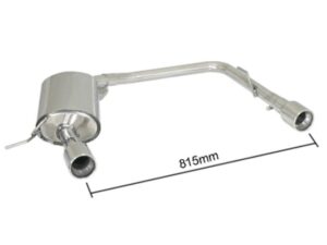Scarico Sportivo Posteriore Sdoppiato Terminali 2x90mm OMOLOGATO BMW Serie3 E90-E91-E92-E93 - 55mm - con modifica paraurti