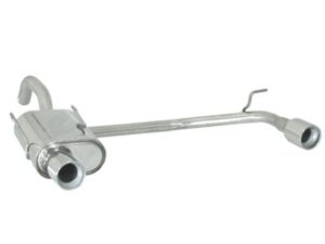 Scarico Sportivo Posteriore Sdoppiato Terminali 2x90mm OMOLOGATO Fiat Panda Mk2 (typ169) - 50mm - con modifica paraurti